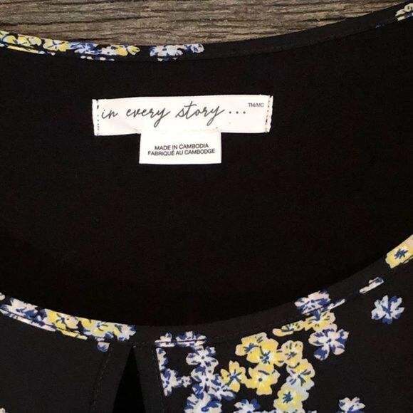 IN Every Story multi media blouse plus size 4X - Picture 3 of 3